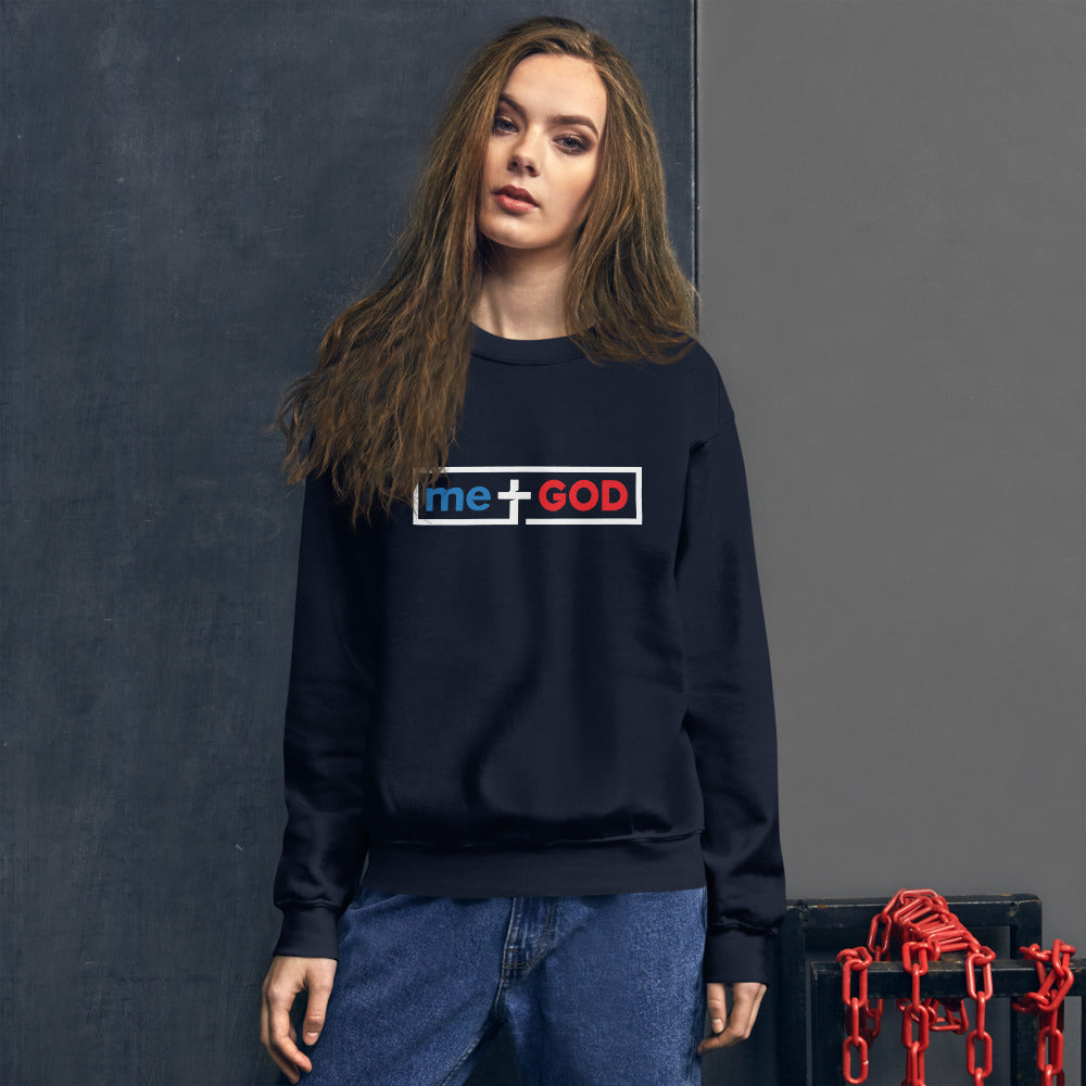 Unisex me+GOD Sweatshirt (White Frame)