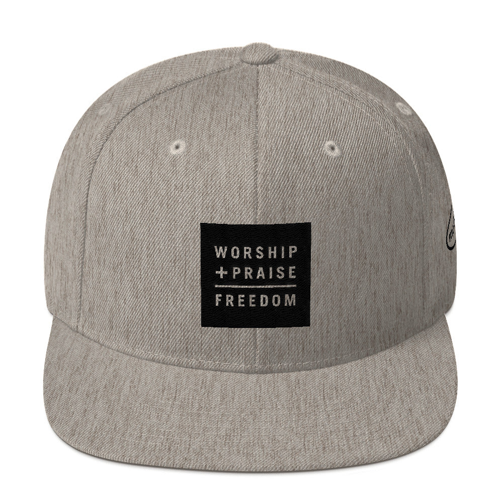 W+P Snapback Hat (black block)
