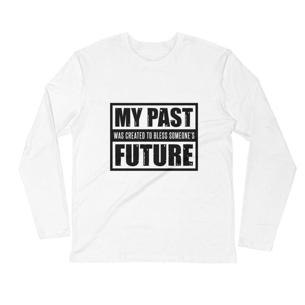 My Past Fitted Crew (Black on White)