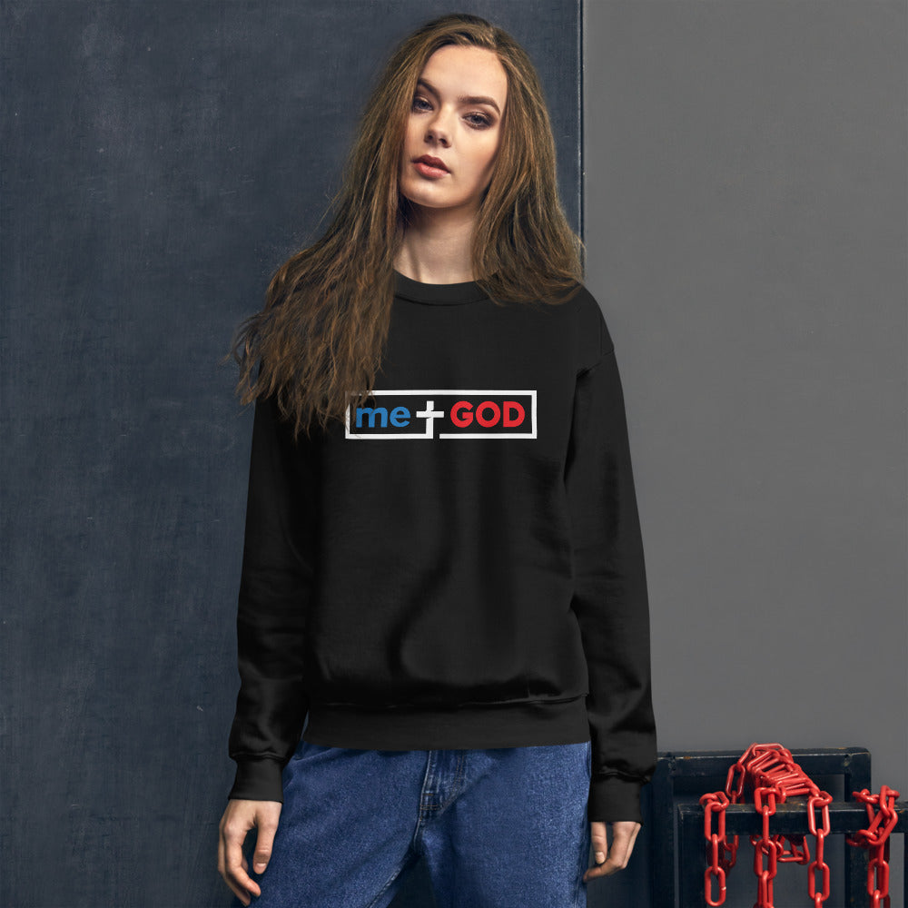 Unisex me+GOD Sweatshirt (White Frame)