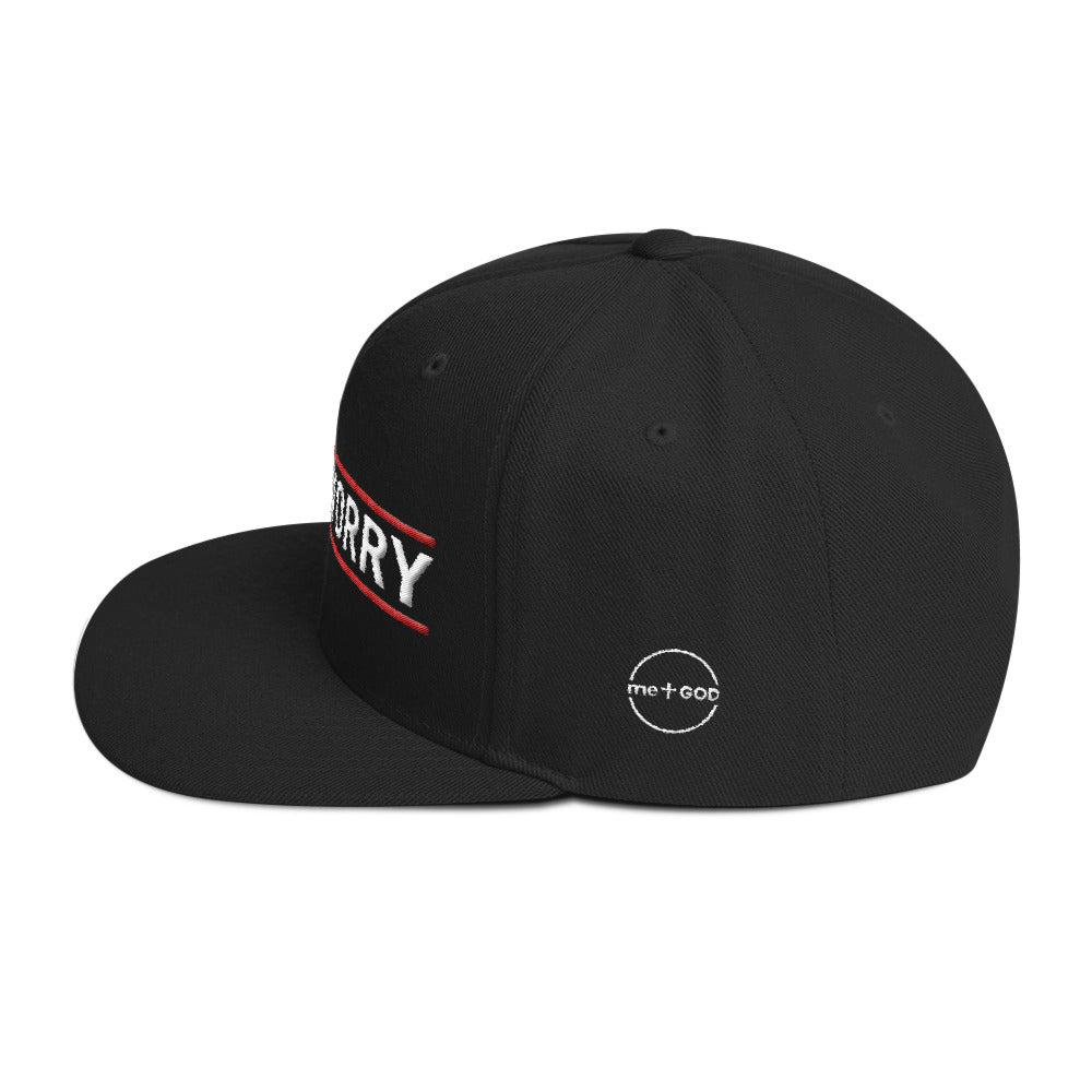Pray>Worry Snapback Hat