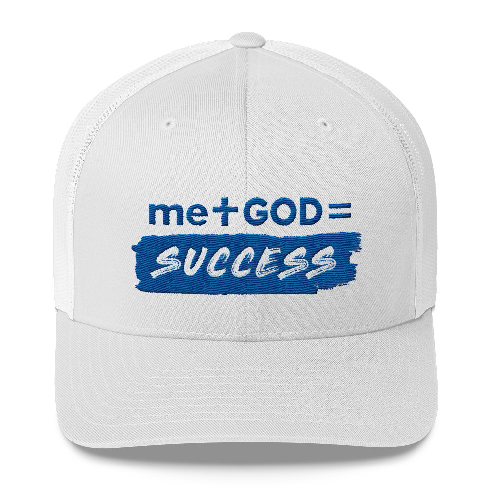 Success Trucker Cap (blue on white)