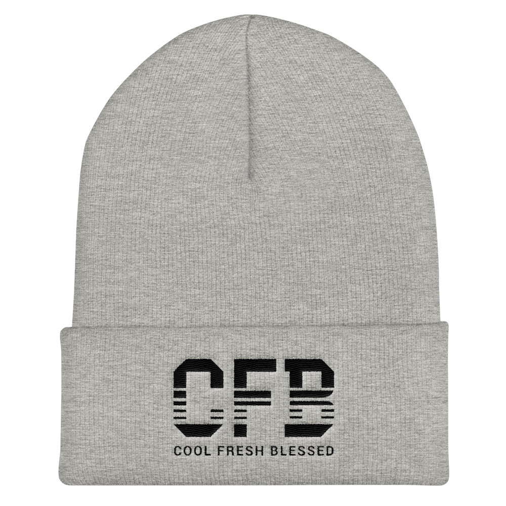 CFB Cuffed Beanie (Black letter)