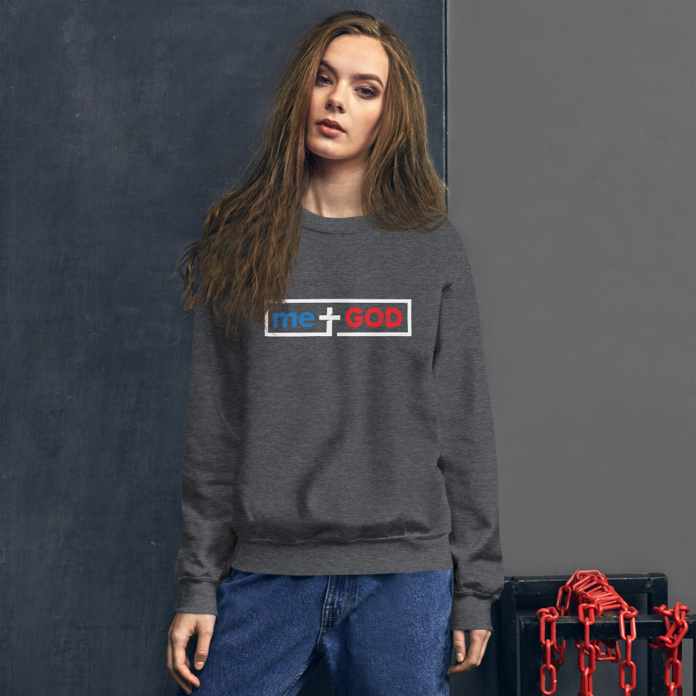 Unisex me+GOD Sweatshirt (White Frame)