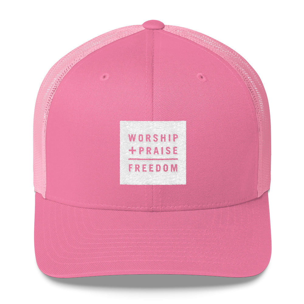 W+P Trucker Cap (white block)