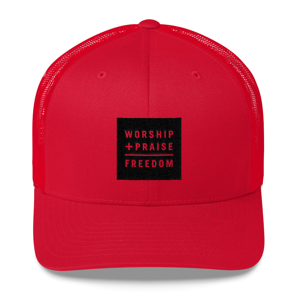W+P Trucker Cap (black block)