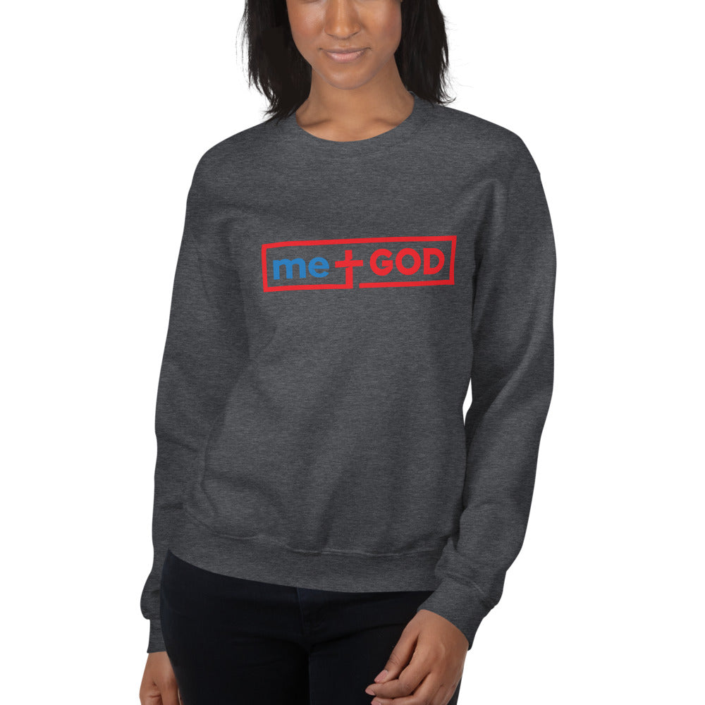 Unisex me+GOD Sweatshirt (color letters)
