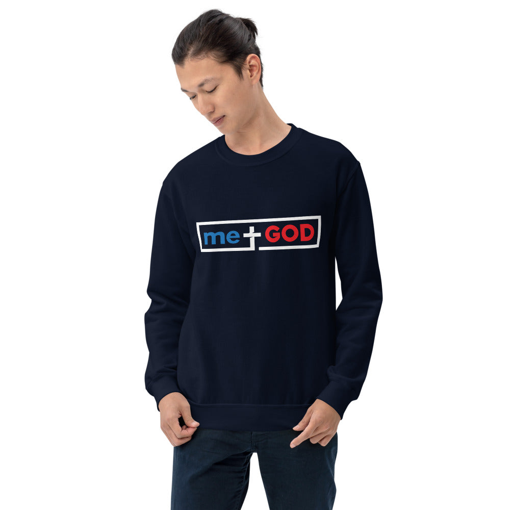 Unisex me+GOD Sweatshirt (White Frame)