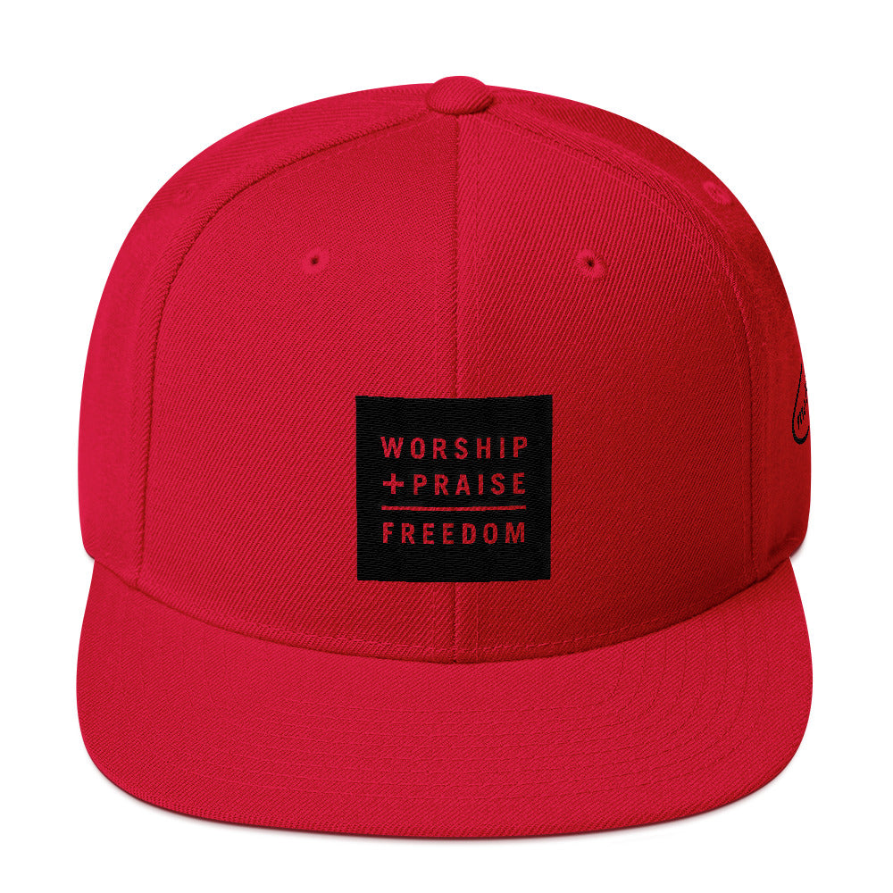 W+P Snapback Hat (black block)