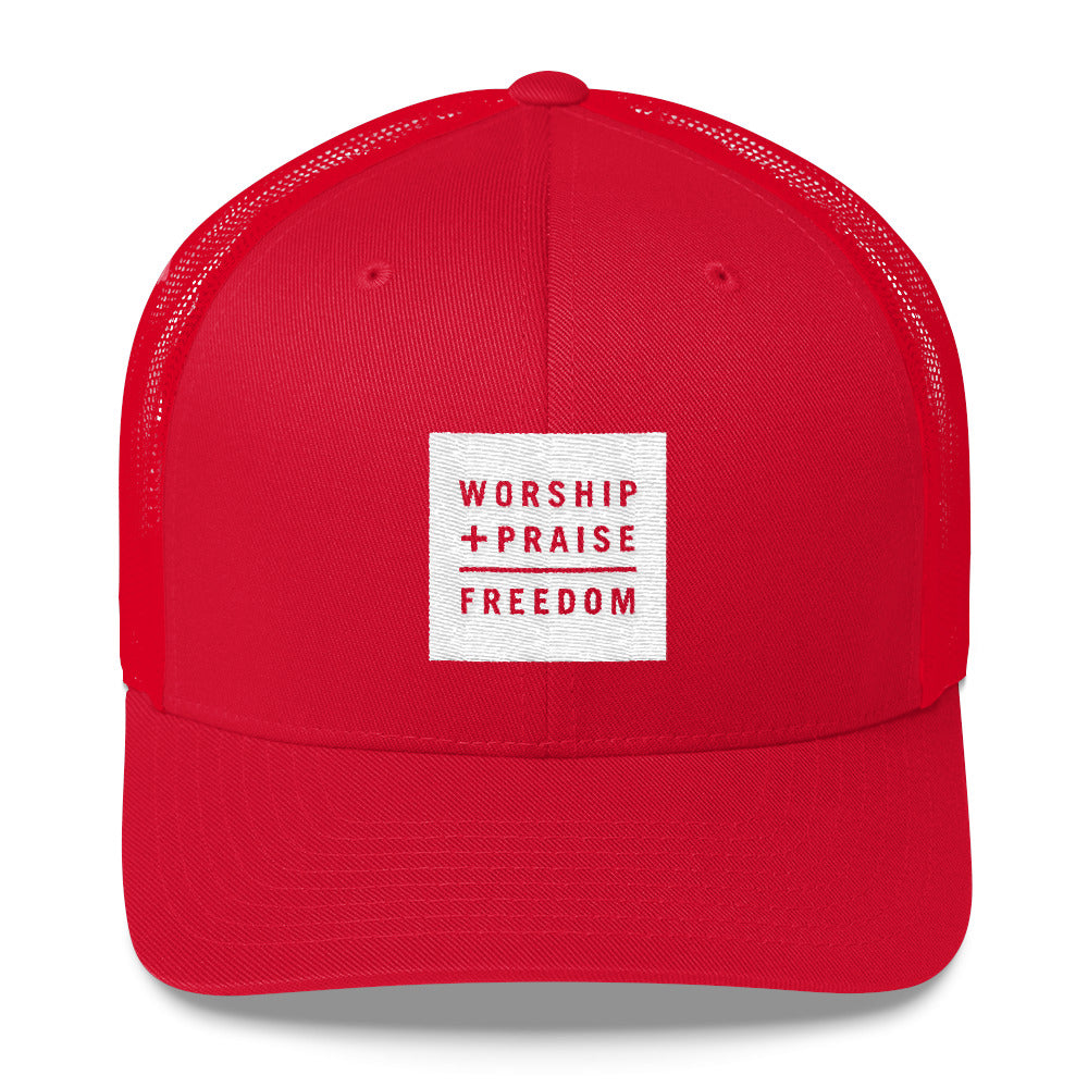 W+P Trucker Cap (white block)