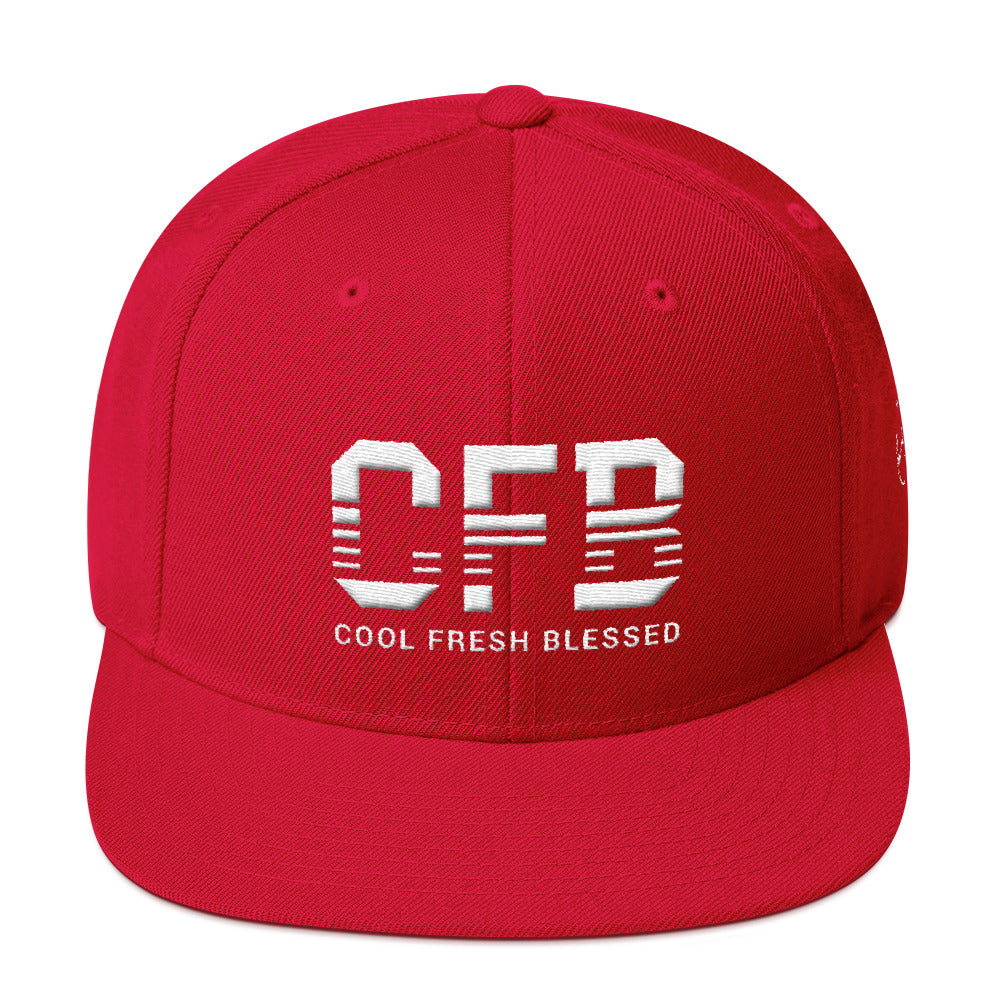 CFB Snapback Hat (White)