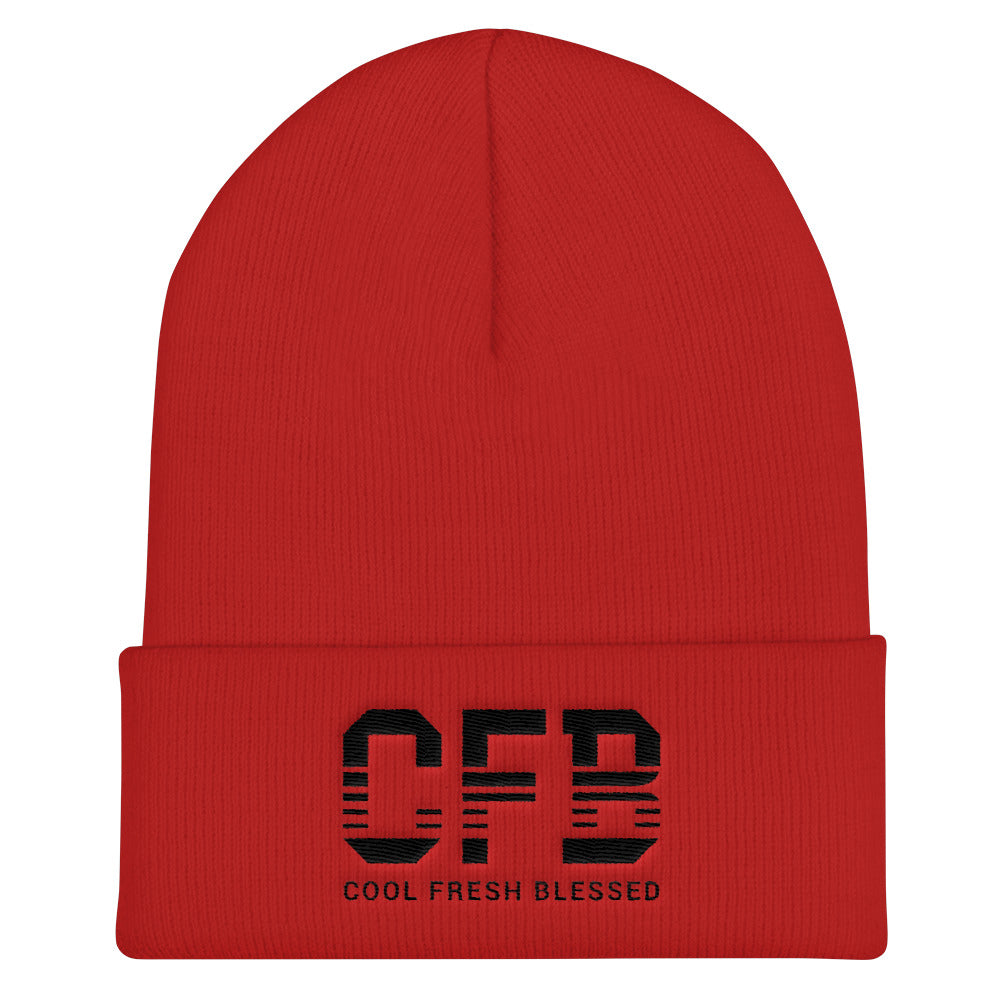 CFB Cuffed Beanie (Black letter)