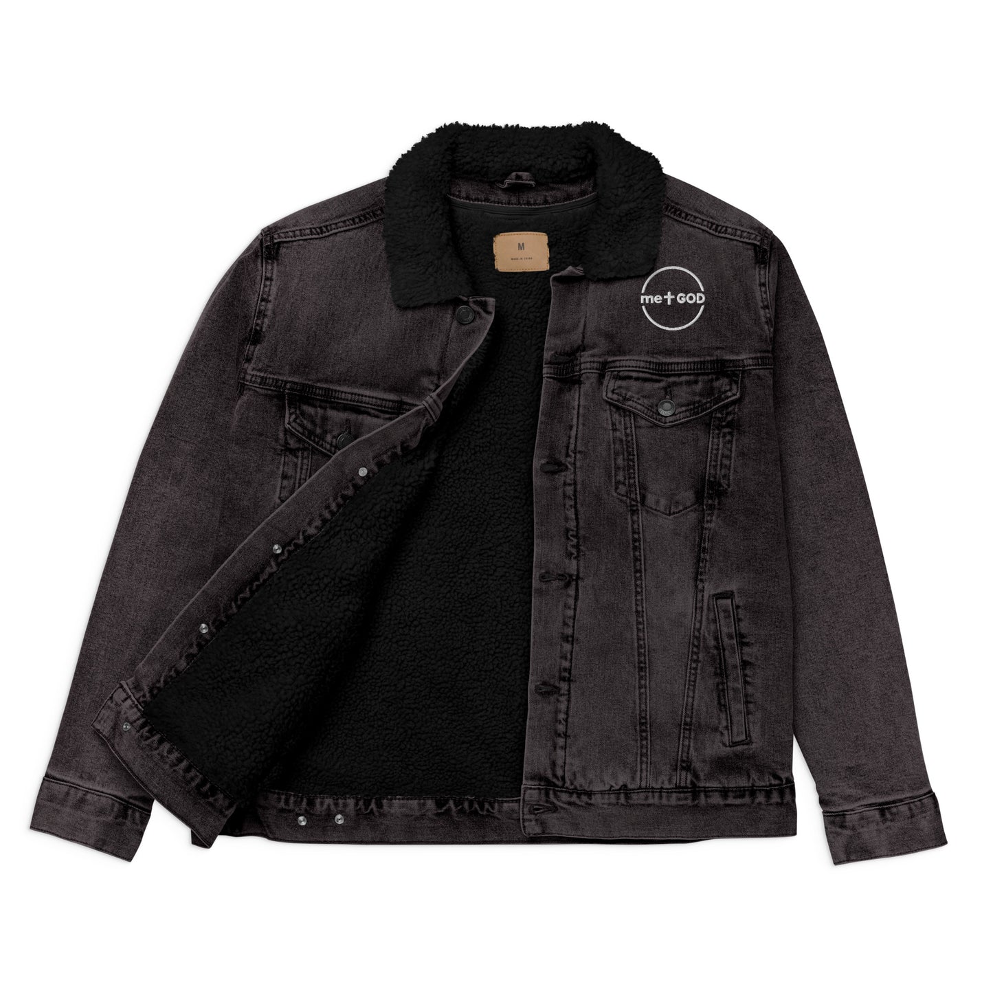 M+G Women denim sherpa jacket
