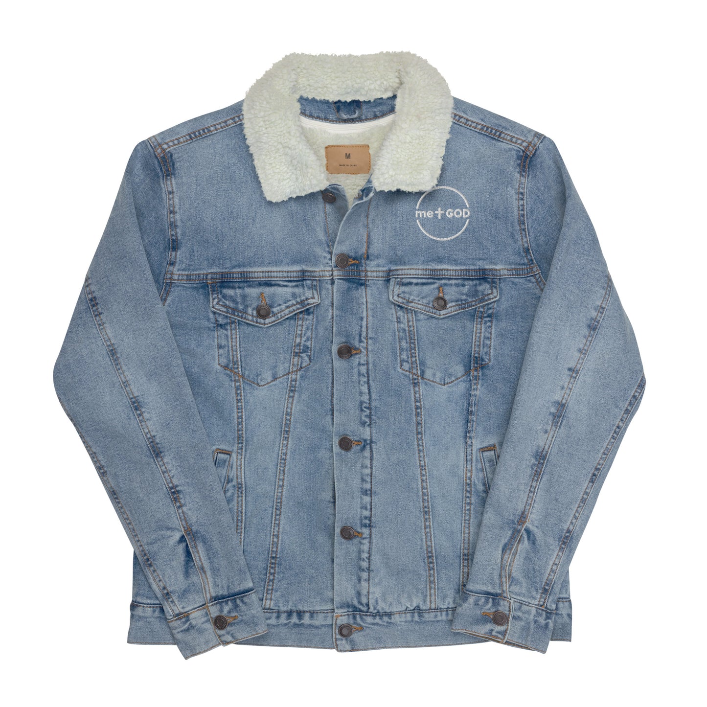 M+G Women denim sherpa jacket