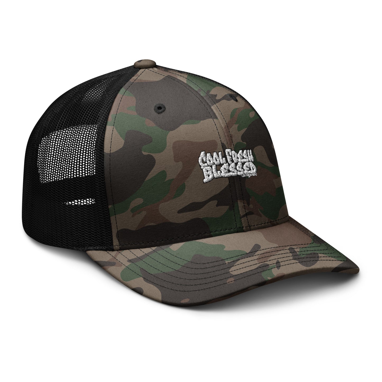 Camouflage trucker hat