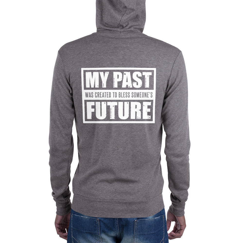 m+G logo My Past Zip-up Hoodie