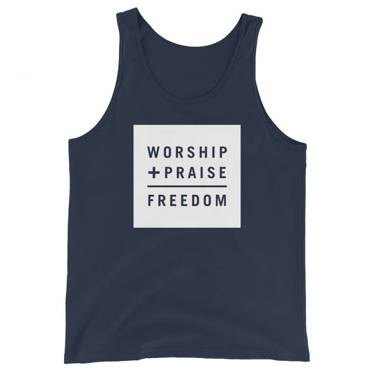 W+P=FREEDOM block Tank Top