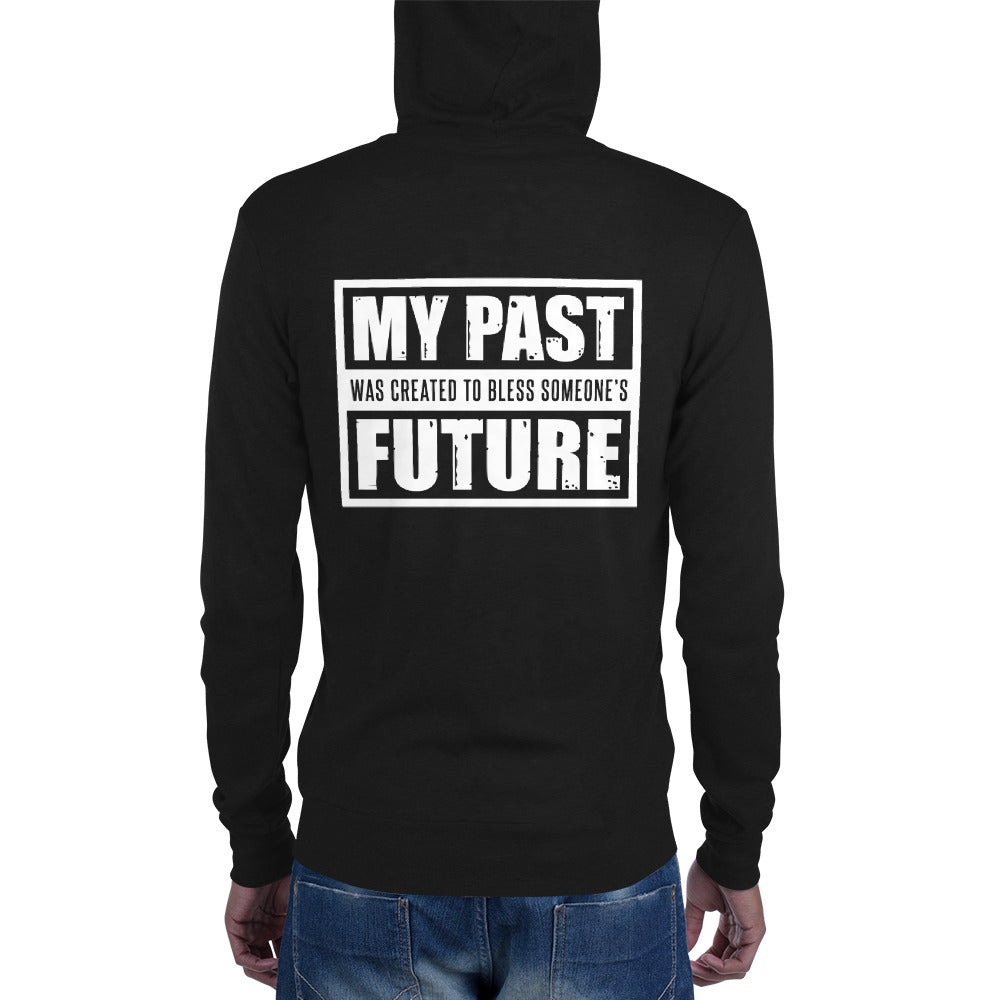 m+G logo My Past Zip-up Hoodie