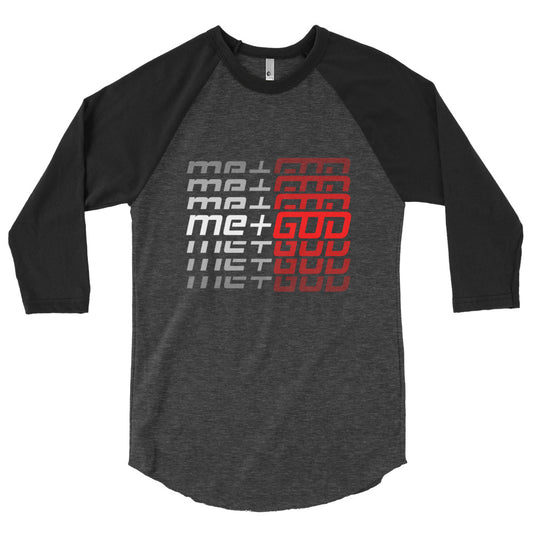me+GOD Echo 3/4 Sleeve Raglan Shirt (Black/Grey)