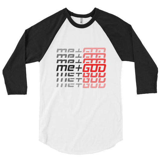 me+GOD Echo 3/4 Sleeve Raglan Shirt (Black/White)